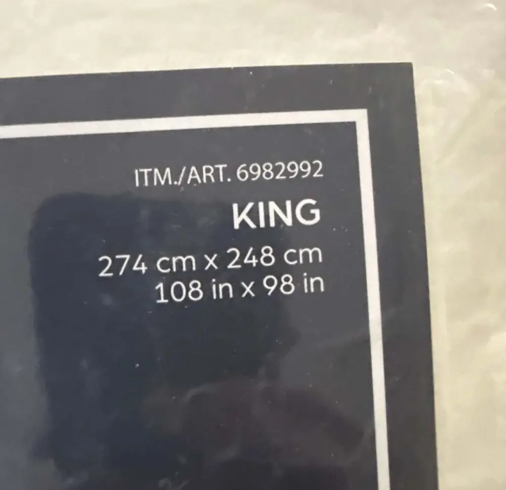 Hotel Grand King White Down Comforter 108 in x 98 in